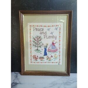 Finished Framed Cross Stitch Large Wall Art